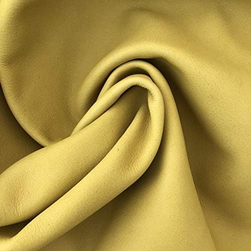 Yellow Upholstery Full Leather Hides - Large