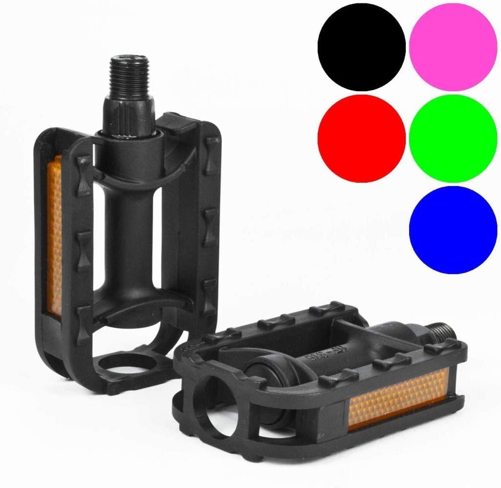 ZER Bicycle Pedals 1/2 inch Bike Flat Pedal Set,Blue Pédales Cyclisme