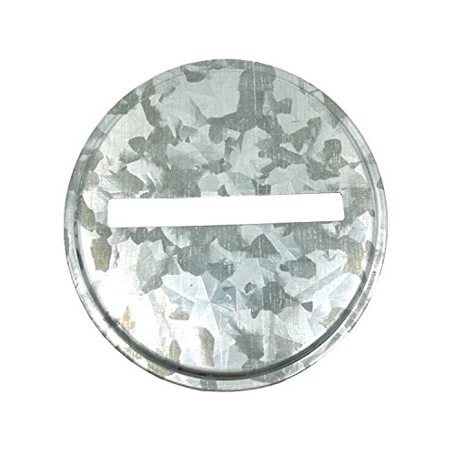 Click Here to See More Images Galvanized Metal Coin Slot Bank Lid Insert for Mason, Ball, Canning Jars (8 Pack,Wide Mouth)