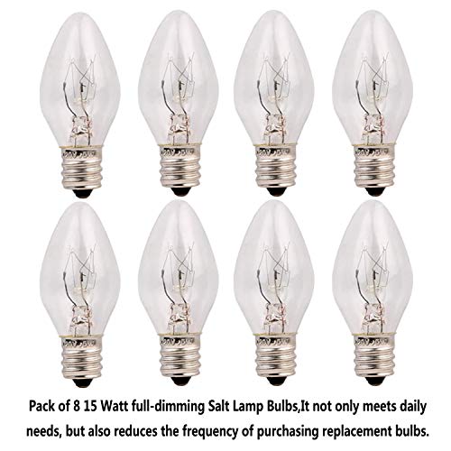 Salt Lamp Replacement Cord with Dimmer and Sturdy Base Assembly,8 Pack