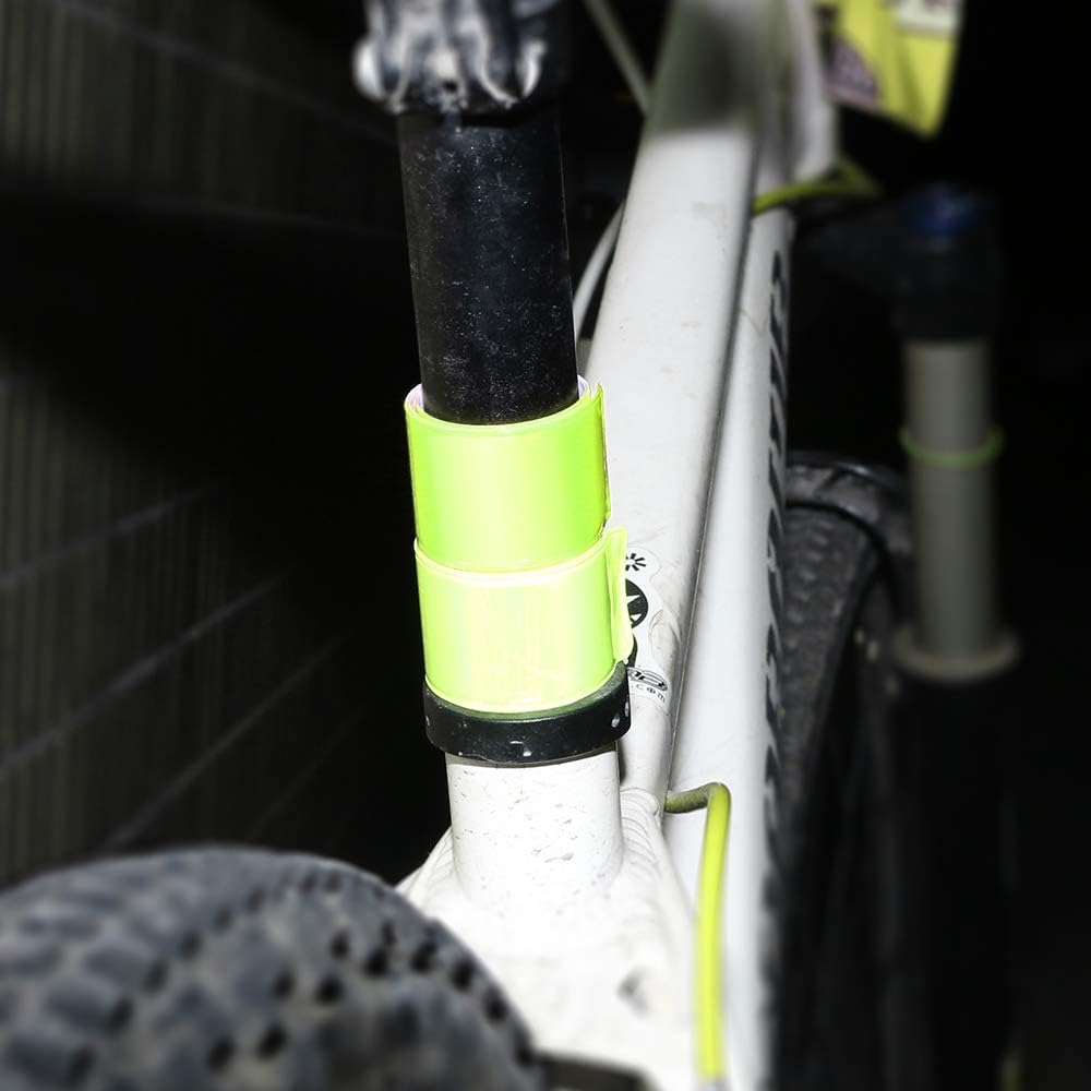 Cozihom Reflective Bands, Reflective Slap Bracelet, Reflective Wristband High Visibility Reflectors, for Night Run, Night Cycling, Night Working. 12 Packs Yellow. : Sports & Outdoors