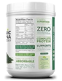 Polvo de espirulina orgánico 100 % puro de 2.2 lbs de grosor. Supervalor. Certificado por la USDA...