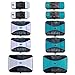 PRO Packing Cubes for Travel | 10 Piece Luggage Organizer Set | Premium Quality Travel Cubes for Packing Suitcase, Carry-on, Bags and Backpack - Aqua-White
