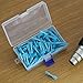 Ginsco 108pcs Insulated Heat Shrink Waterproof Butt Connectors Wire Electrical 14-16 AWG Kit Blue