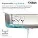 KRAUS Premier 32-inch 16 Gauge Undermount 60/40 Double Bowl Stainless Steel Kitchen Sink, KBU25