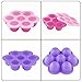 Best Homemade Baby Food Storage Container Freezer Trays - Reusable Food Container Silicon Tray With Clip On Lid - 2 Pack Bundle With 2 Bonus Spoons - BPA Free FDA Approved 2.6 Ounce - Purple & Pink