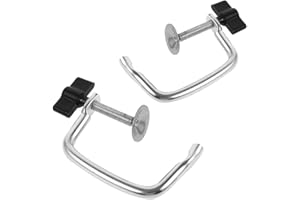 LALAFINA Manual Pasta Machine Handle with 2 Fixed Table Clamps, Replacement Noodle Maker Accessory