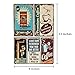 UNIQUELOVER Coffee Signs, Premium Coffee Time Vintage Retro Metal Tin Signs Kitchen Home Bar Decor 8 X 12 Inches, Small