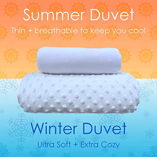 chilla 20 lbs Weighted Blanket Set 3 Piece Set Summer + Winter