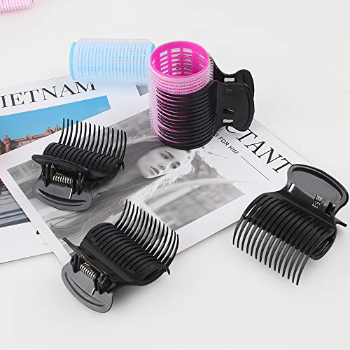 18 Pieces Hot Roller Clips Plastic Hair Curler Claw Clips Replacement