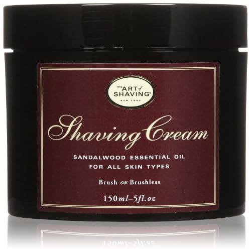 The Art of Shaving Shaving Cream, Sandalwood Essential Oil, for All Skin Types, 5.0 oz (150 ml) image