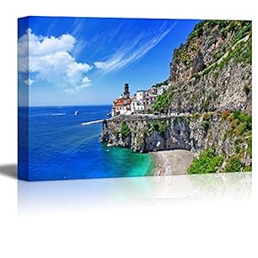 Scenic Amalfi Coast Atrani Village Wall Decor