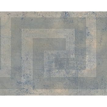 Grey Blue Yellow Abstract Wallpaper Border Spiral Design Roll 15