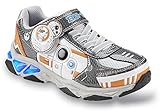 Disney Boy's BB-8 Light-Up Grey/Orange/Blue Athletic Shoe