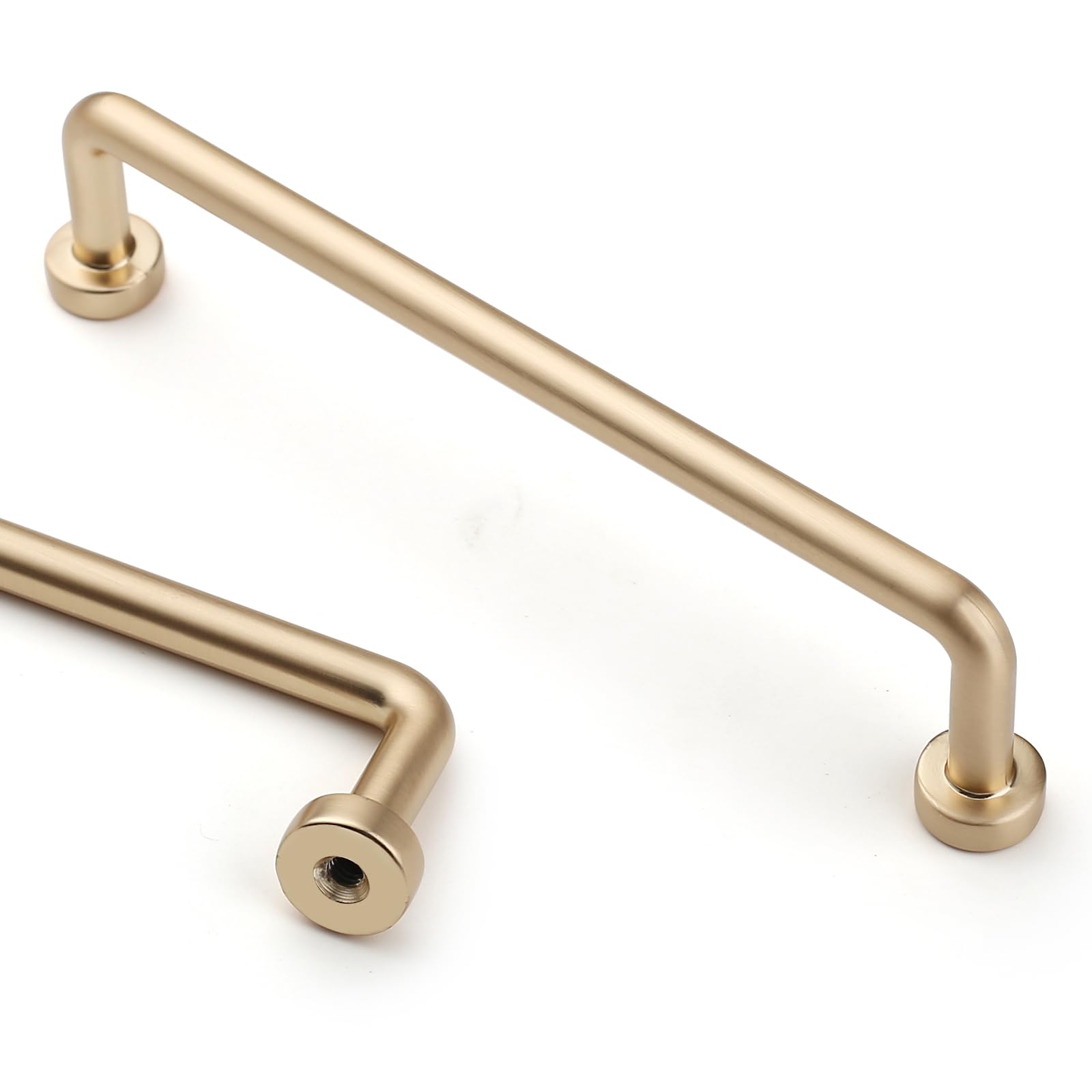 9BUILD 10 Pack 128mm Gold Cabinet Pulls - Zinc Alloy Cabinet Handles for Kitchen and Wardrobe