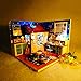 Kits Wood Dollhouse Miniature DIY dolls House Room with Furniture and Cover Wish Upon Star