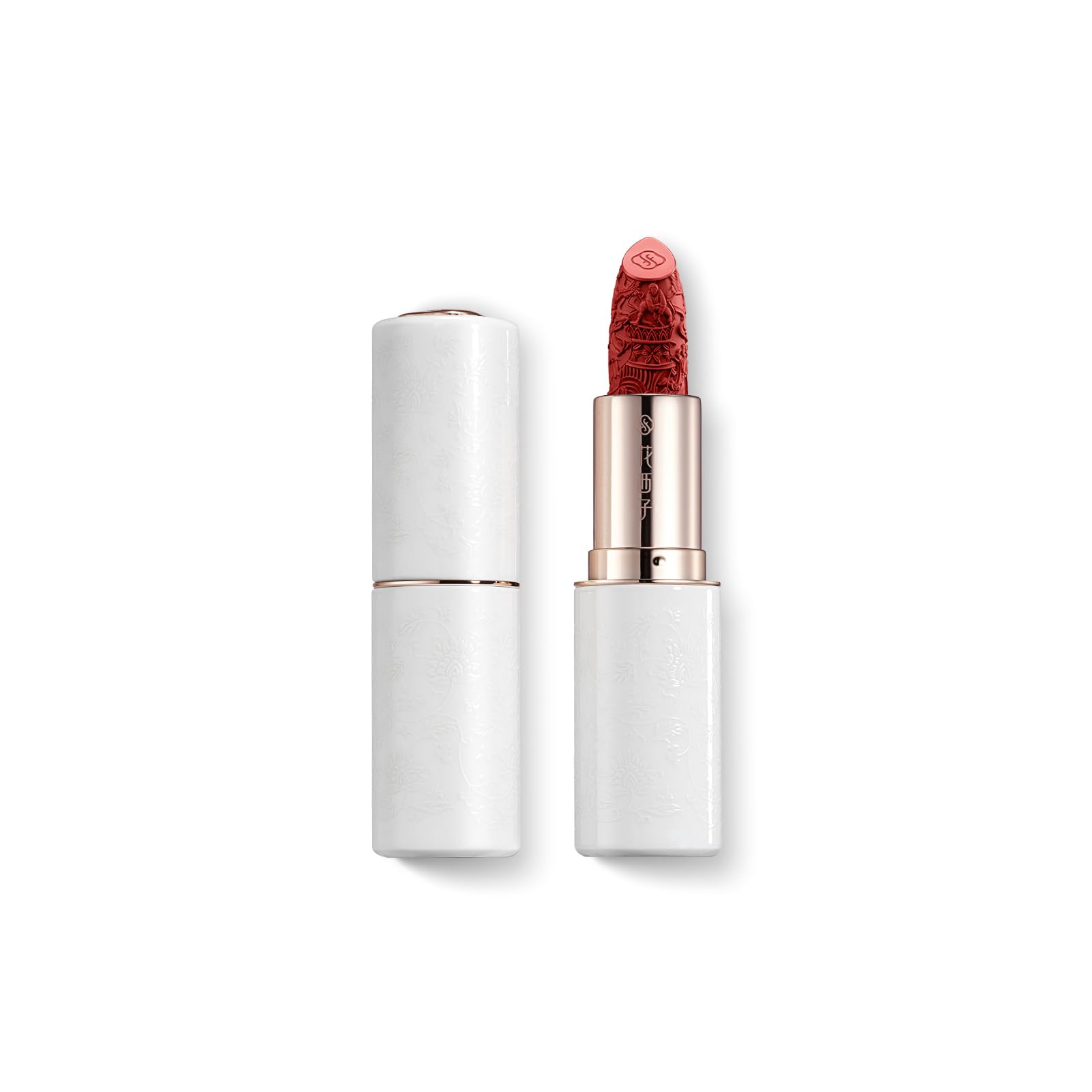 FLORASIS Floral Dewy In-Porcelain Lipstick M414 Lang Kiln Red