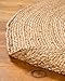 Natural Area Rugs - Round Jute Rug, Elsinore Collection, Hand Braided, Earth Friendly Natural Fiber Rug, Handmade & Reversible, Beige 5 ft