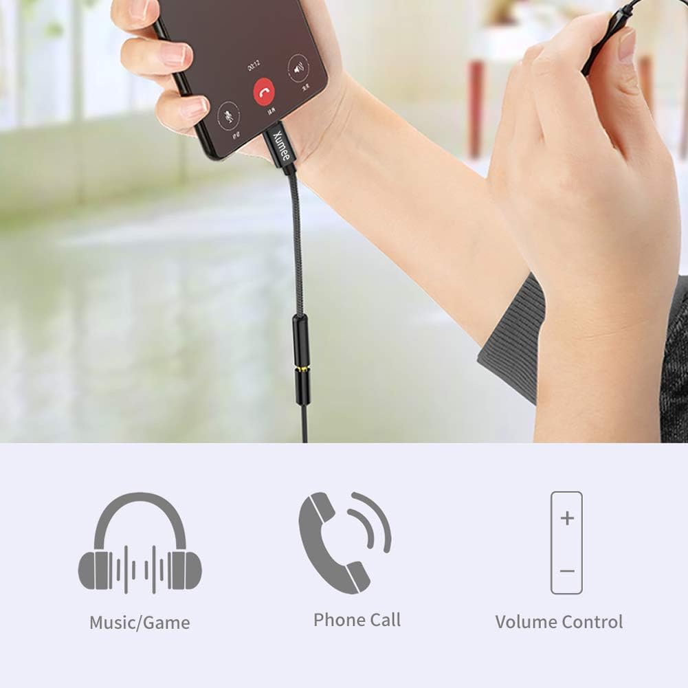 USB C to 3.5mm Headphone Adapter - USB Type C to AUX Audio Jack Hi-Res DAC Dongle Cable Cord Compatible with Pixel 4 3 2 XL, Samsung Galaxy S20 Ultra Z Flip S20+ S10 Plus Note 20 5G Note 10: Home Audio & Theater