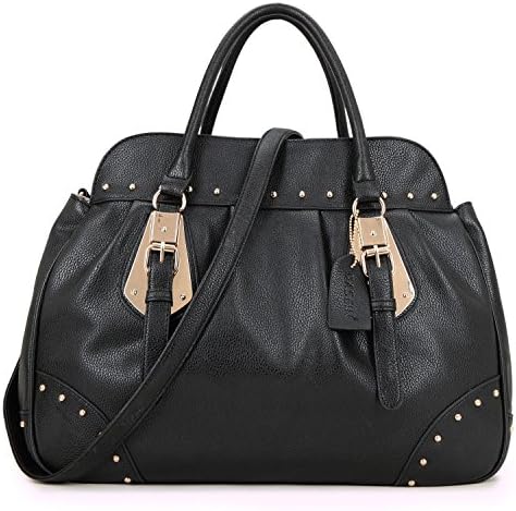 MMK Soft Leather Satchel Handbags for Women Large Top Handle Work Tote Purses
