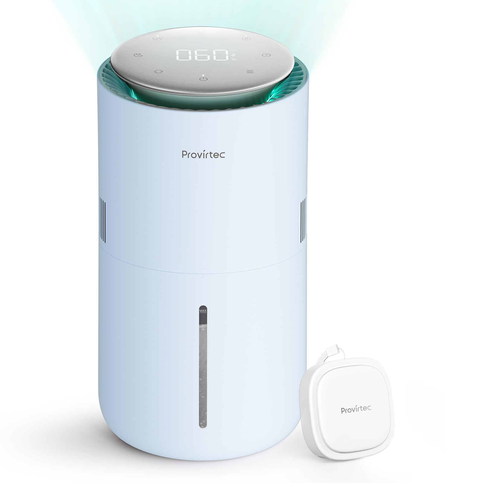 Photo 1 of Provirtec MistFree Smart Humidifier for Bedroom, Evaporative Humidifier No White Dust, Auto Humidity & APP Control, 3L Water Tank Easy to Clean, Sleep Mode, Timing, Humidifiers for Nursery/Baby(Blue)