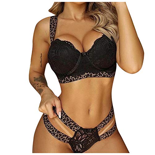 Women Sexy Lace Hollow Out Set Underwear Lace Wireless Bra Sexy Lingerie  Hollow Bandage Thong Sexy Underwear Set in Dubai - UAE