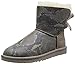 UGG Australia Women's Mini Bailey Bow Snake Boot, Metal, 6