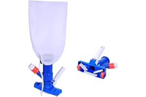 POOL SUPPLY TOWN Pool Spa Jet Vacuum Cleaner w/Brush for Frame Above Ground/Inflatable Pools, Spa, Hot Tub Vacuuming, Use Water Pressure from Garden Hose to Vacuum (Use with A Telescopic Pool Pole, Not Included)