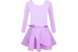 EQSJIU Ballet Leotards for Girls Dance Dress Outfit Kid Gymnastics Leotard and Skirt for Little Kid/Big Kid 2-10 Years