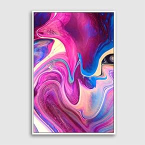 Framed Canvas Wall Art Clouds and Colors Canvas Prints Home Artwork Decoration for Living Room,Bedroom - 16x24 inches