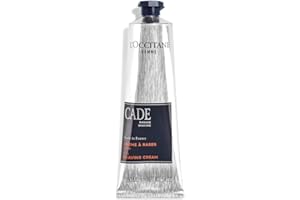 L'OCCITANE Cade Shaving Cream: Rich, Creamy Foam, Smooth Shave, With Shea Butter, Reduce Feelings of Tightness & Irritation, Made in France