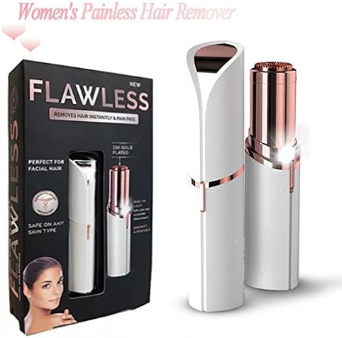 od19® Women's Painless Hair Remover Professional Hair Remover Mini Rose Gold-Plated Epilator for Facial Hair Removal