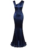 MUXXN Women's Vintage Dress 1950s Maxi Sleeveless V