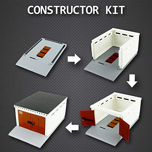 Toy Car Garage for 1/32 1/36 1/43 Scale Diecast Cars Russian Parking