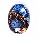 30x22mm Oval Cabochon CAB Flatback Semi-precious Gemstone Ring Face (Blue Sea Sediment Jasper & Copper)