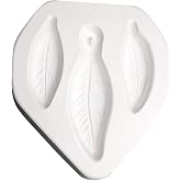 Feather Trio Jewelry Casting Mold for Glass Fusing