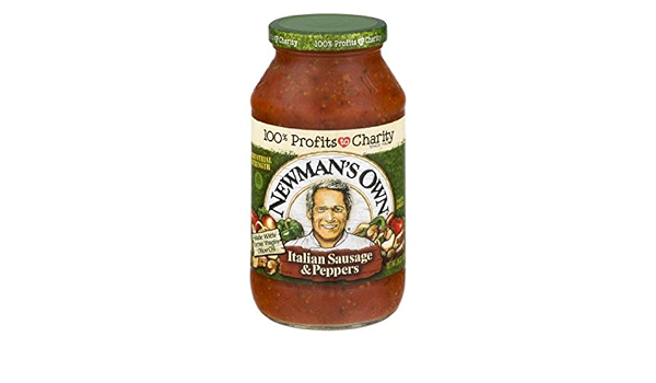 Newman's own all Natural italian sausage&peppers pasta sauce (020662002693)