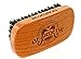 Beard Brush, Best Natural Wooden Hair Brush For Men, 100% Firm Black Wild Boar Bristle, Use with Balm & Beard Oil to Style & Groom, Premium Military Style Palm Brush for Beard Care, Barbers Tool