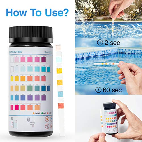 Hot Tub Test Strips 6 in 1 Spa Test Strips 100 Count, Best Water Test
