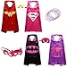 Girls Superhero Dress Up Costumes with Glow Bracelet