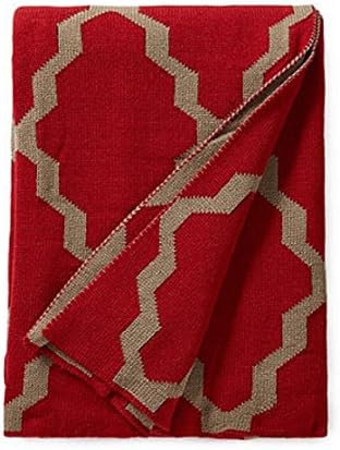 Moderne Gallery Throw (Red/Grey)