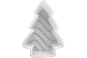 LASHICORN Christmas Tree Lil Deb with Icing Lines Freshie Silicone Mold | 3" Wide x 4.25" Long x 1" Deep | Epoxy, Soap, Resin | Christmas Holiday Car Candle Heat Resistant for Oven Scented Aroma Beads