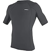 O'Neill Men’s Basic Skins-2 Short Sleeve Rashguard Shirt, UPF 50+ Sun and Rash Protection, Tight Fit for All Water Activities