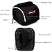 Bike Handlebar Bag, Bicycle Front Bags Cycling Waterproof Storage Under Seat Pack with Rainproof Cover Black by LC-dolida