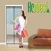 Hoobest Magnetic Screen Door with Heavy Duty Mesh Curtain and Full Frame Velcro Fits Door Size Up to 36”x82” Max.