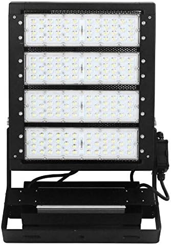 400W LED Flood Light, 56000lm(1400W-2000W Equivalent), Outdoor Stadium Lighting Solution, 5000K Daylight White,IP65 Waterproof, Matte Black,Floodlight Construction site
