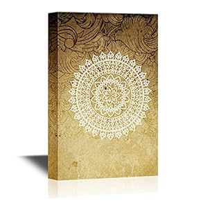 Canvas Wall Art - Floral Pattern Artwork - Gallery Wrap Modern Home Art | Ready to Hang - 12x18 inches