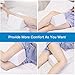 Knee Pillow for Side Sleepers - Memory Foam Leg Pillow for Sleeping with Extra Cover, Cooling Gel for Sciatica Relief, Lower Back Pain, Leg Pain, Pregnancy, Joint Hip Pain,Wedge Contour - HNKP1