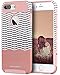 iPhone 8 Plus Case,iPhone 7 Plus Case,BENTOBEN Ultra Slim Dual Layer Hybrid Shockproof Hard PC Shell Flexible TPU Bumper Wave Pattern Protective Case for iPhone 8 Plus/iPhone 7 Plus 5.5 Inch Rose Gold