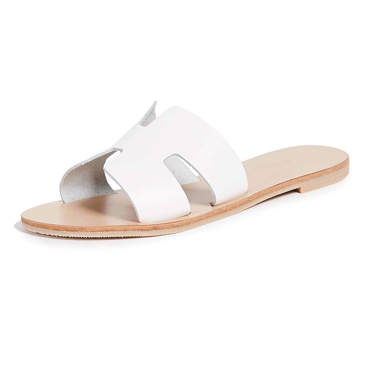 LAICIGO Women's Slip-On Open Toe Single Band Flat Slipper Slide Sandal - Image 3